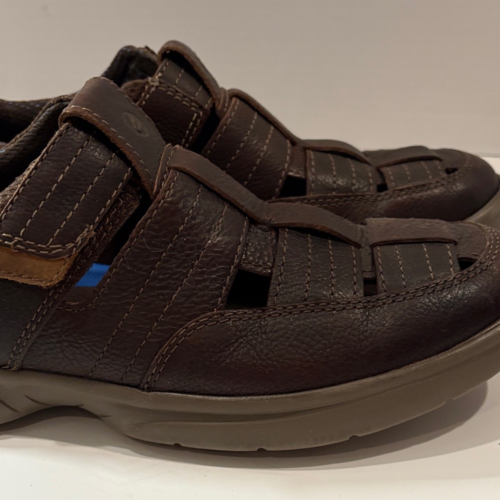 Clarks Men's Dark Brown Leather‎ Loafers 11 Bradley Cove - Picture 7 of 11